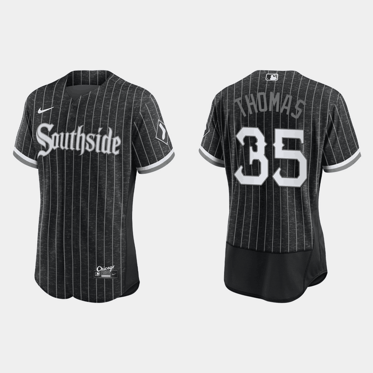 Men's Chicago White Sox #35 Frank Thomas 2021 City Connect Flex Base Stitched Jersey Men's Chicago White Sox #35 Frank Thomas 2021 City Connect Flex Base Stitched Jersey